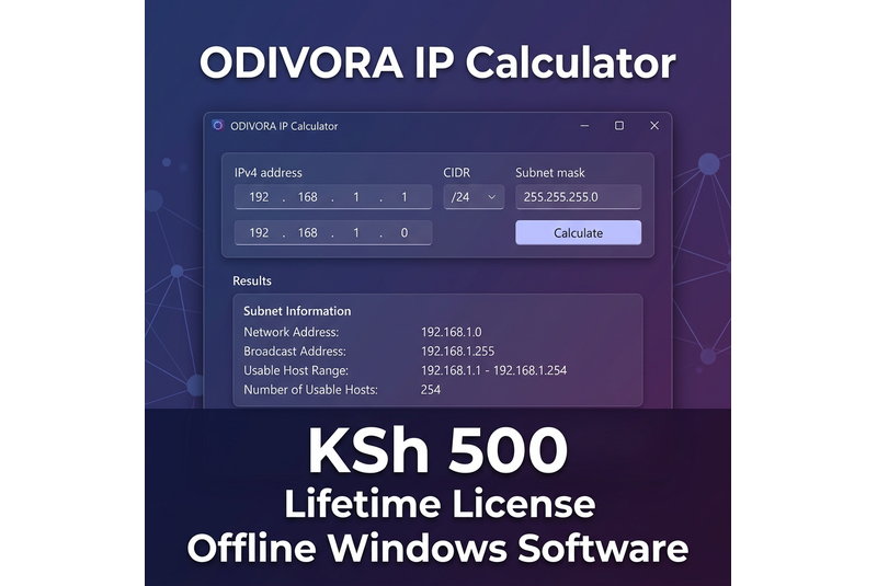 ODIVORA IP Calculator Lite v1.0 - Image 3